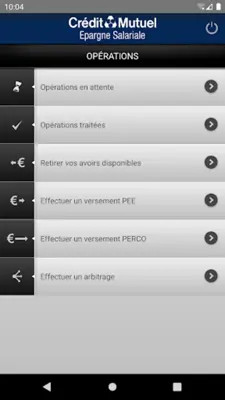 Epargne Salariale android App screenshot 1