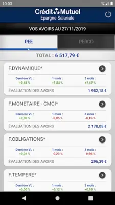 Epargne Salariale android App screenshot 3